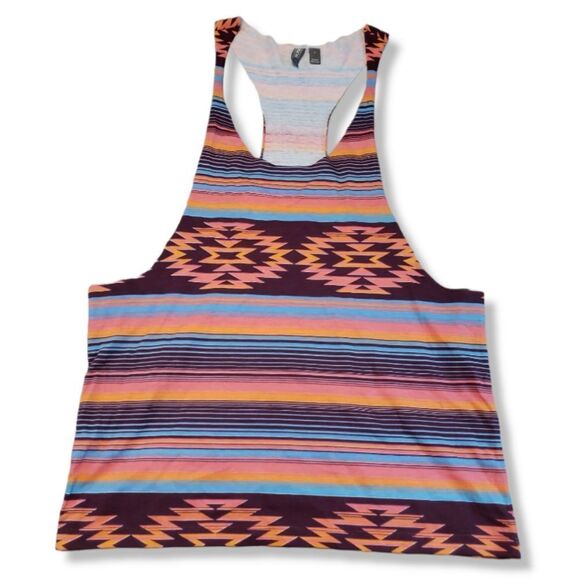 Asos Top Size Small Racerback Aztec Print Southwest Pattern Southwestern Print - Picture 1 of 5
